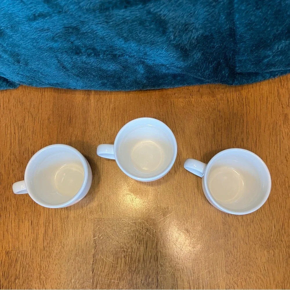 Godinger Painterly Collection Coquette Pink Bow Espresso Mugs Cups‎ Set of 3